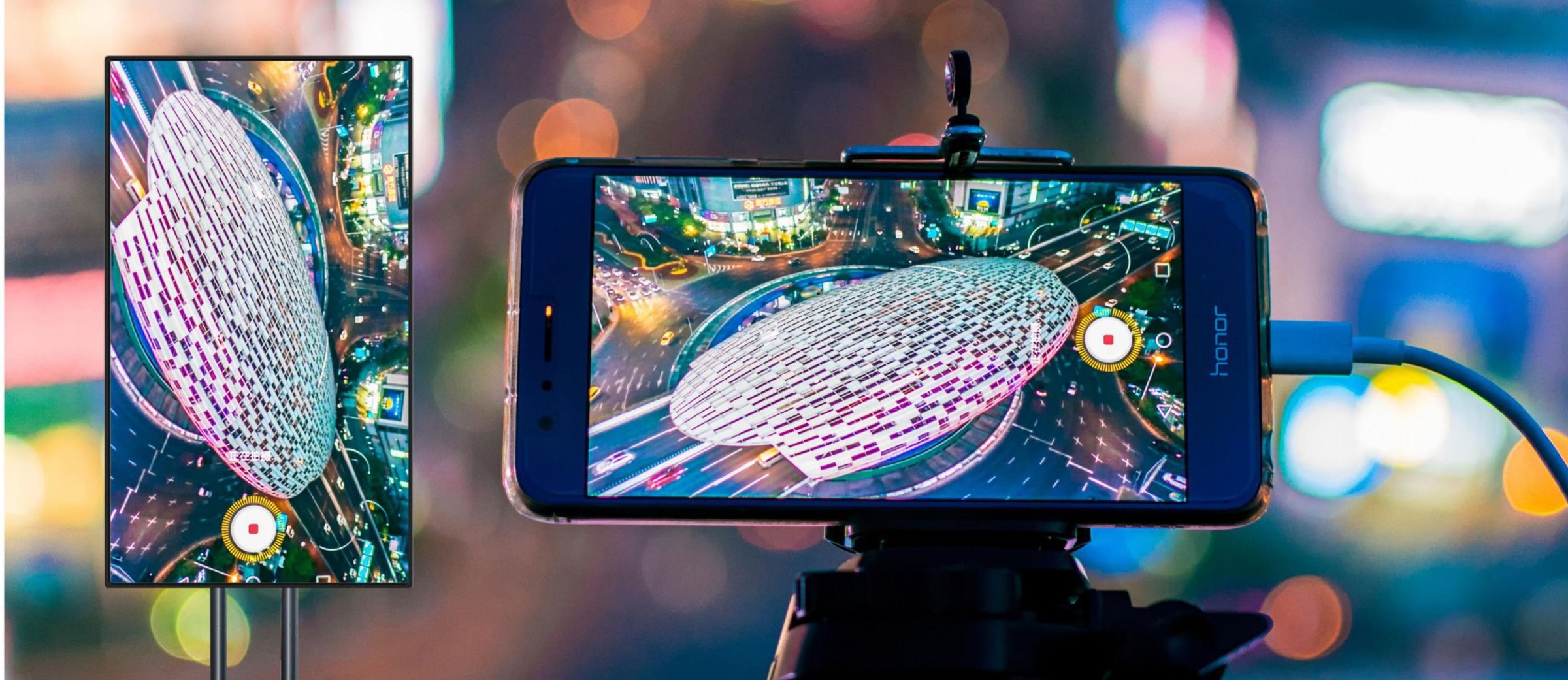 Live-streaming all-in-one with phone casting